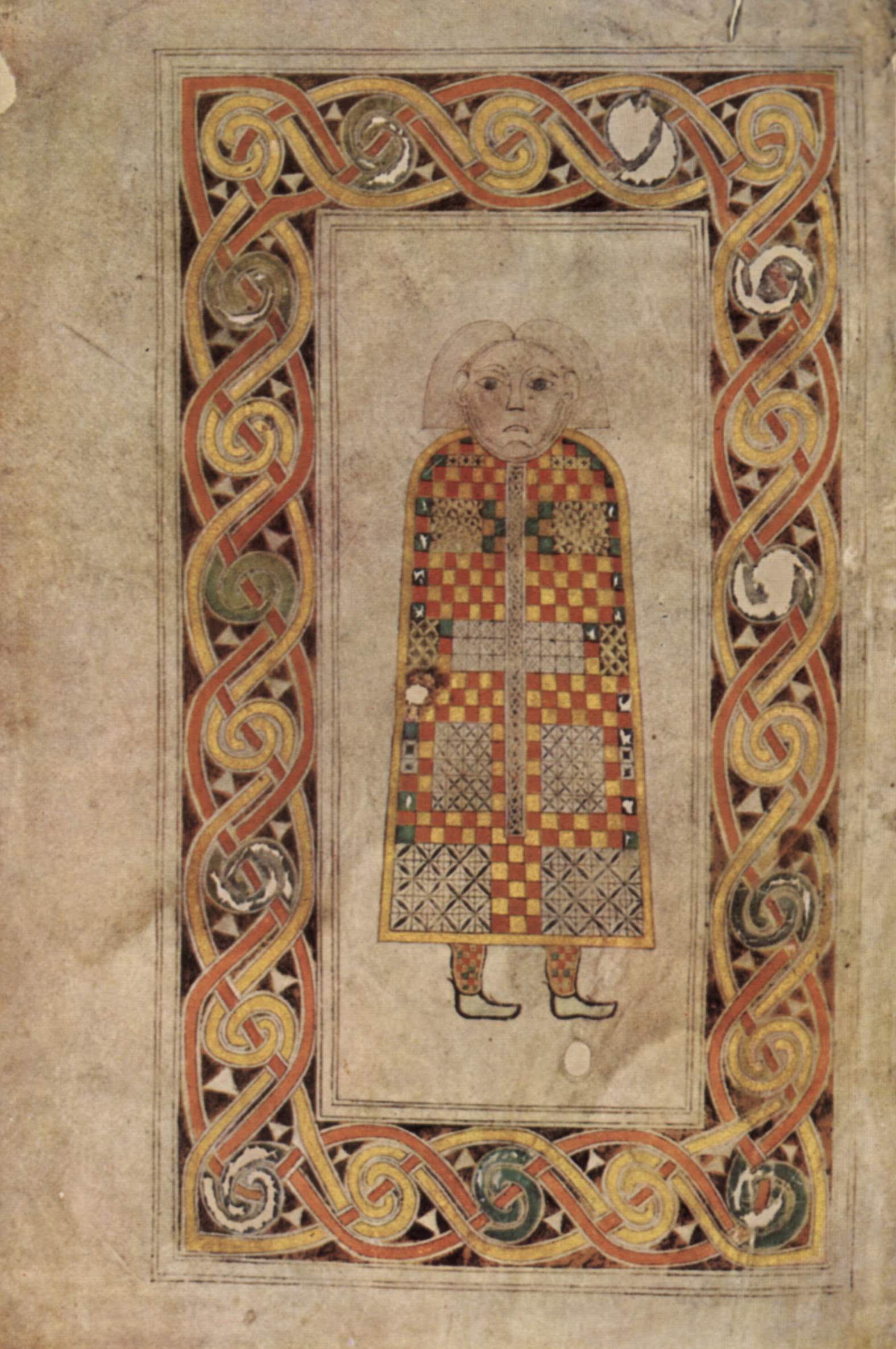 Book of Durrow, page enluminée (VIIᵉ siècle)